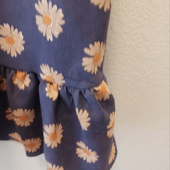 Daisy Suedette Dress Short Short Sleeve Relaxed Fit Dress Soft Sz Large 12 Girl - Picture 4 of 8